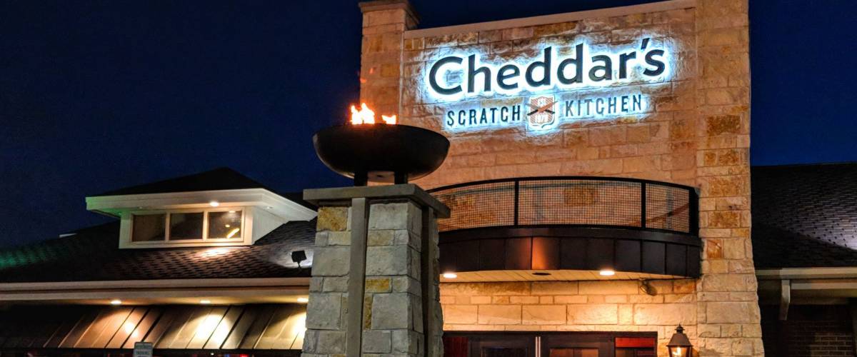 Bolingbrook, IL - April 9, 2018 - Cheddar's Scratch Kitchen located off I-55 in the Chicago Suburbs.