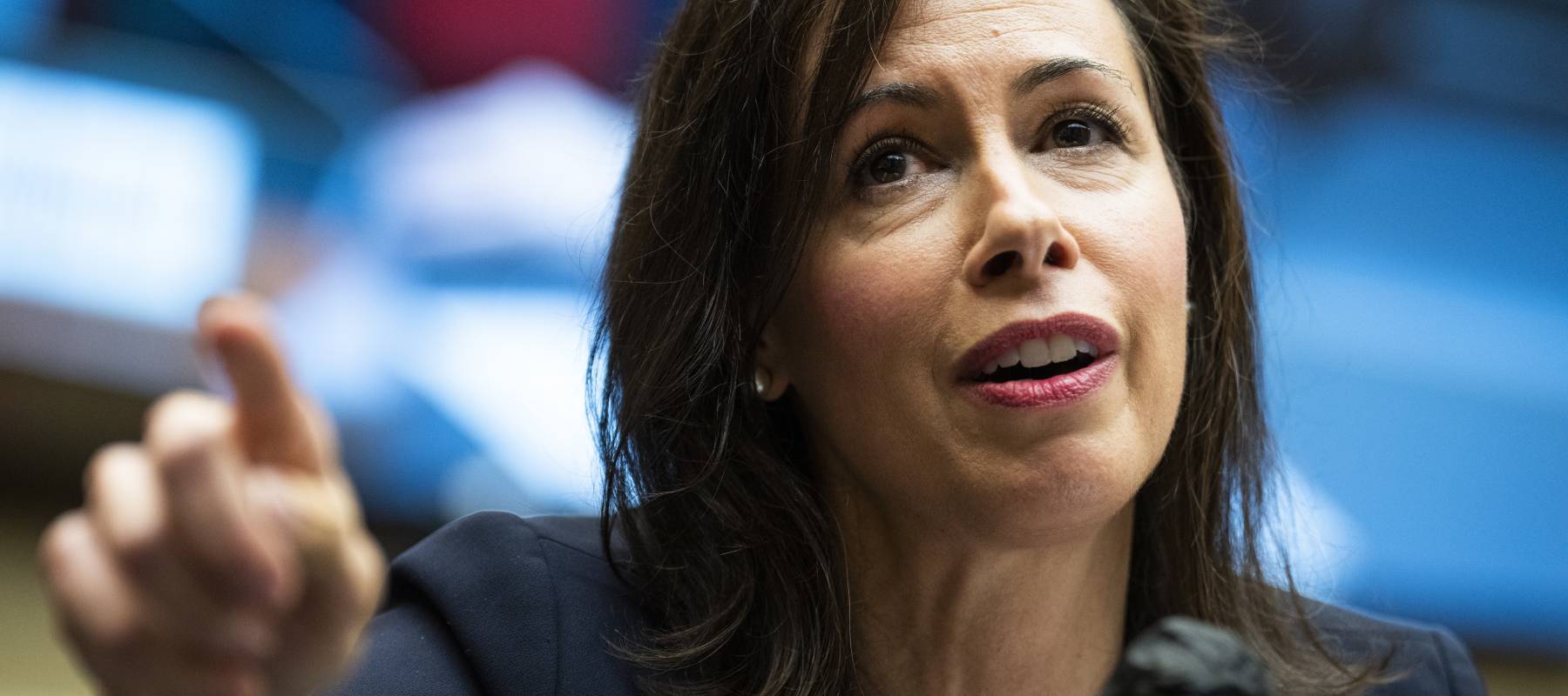 Federal Communications Commission chairwoman Jessica Rosenworcel testifies at a hearing on Capitol Hill in Washington, D.C., March 31, 2022.