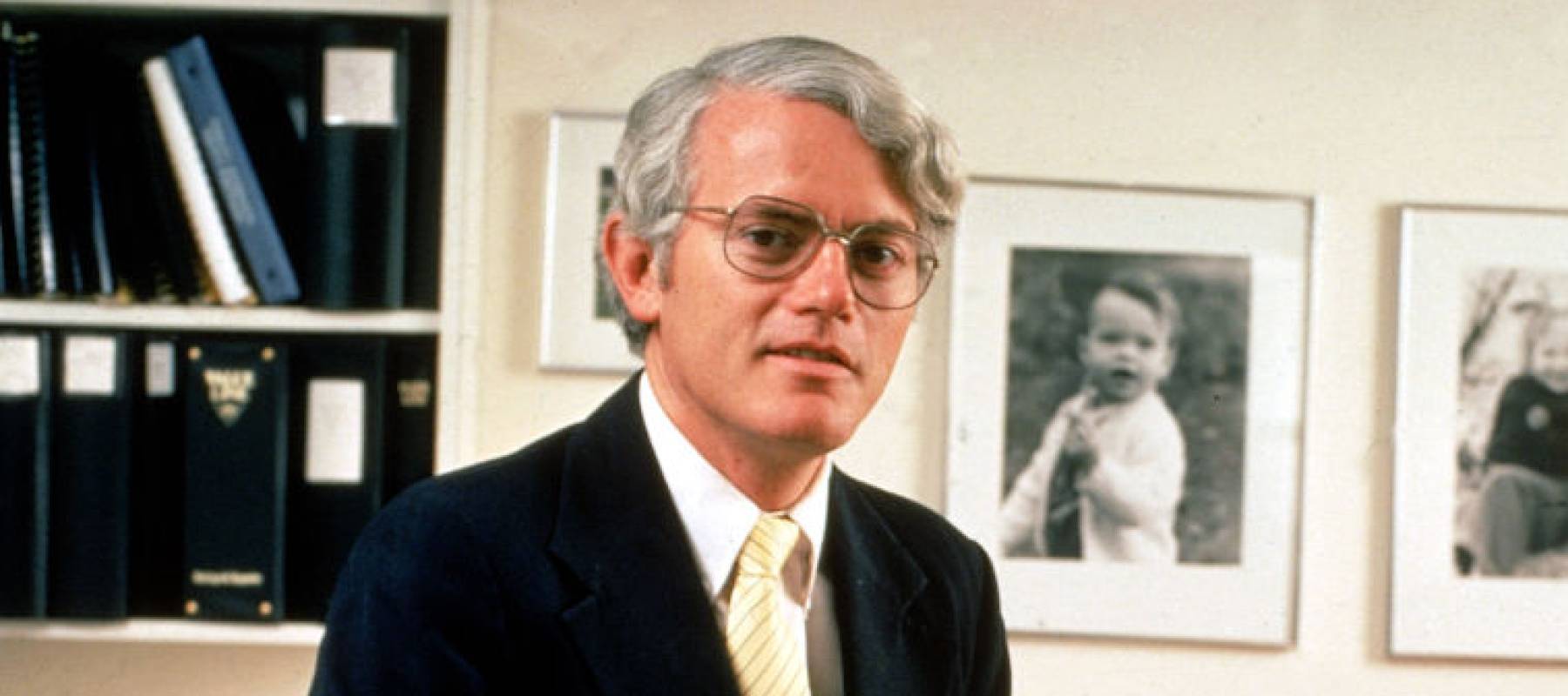 Peter Lynch poses for a photo in his office.