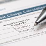 Bank Statement Shows Interest Rates With Pen