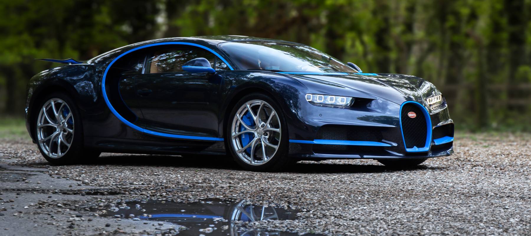 A Bugatti Chiron on display in Knebworth, United Kingdom, May 11, 2021.