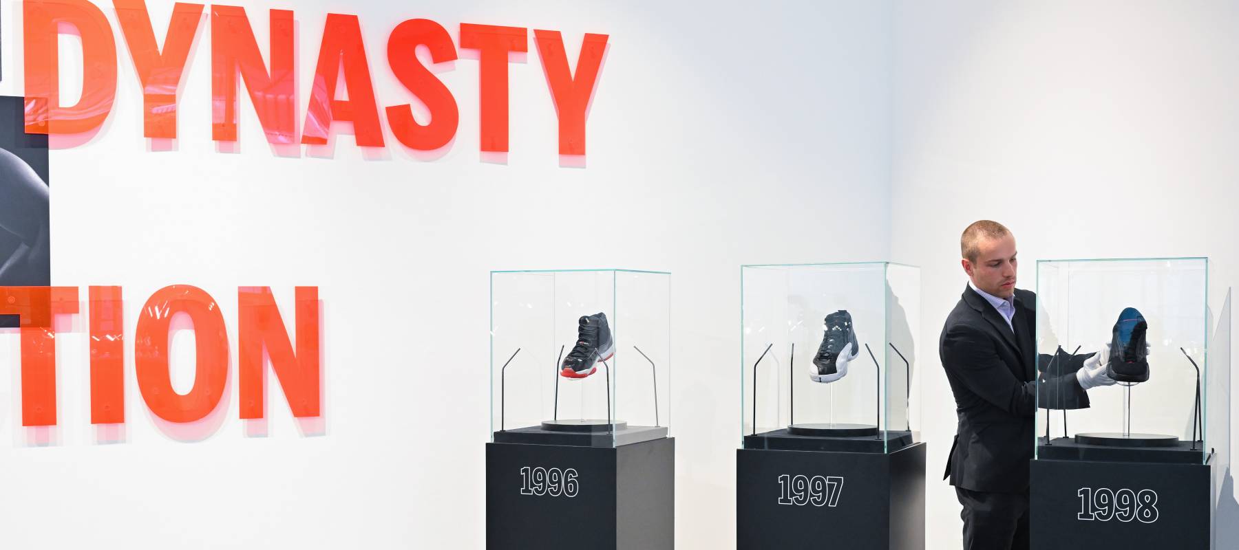 Rare Air Jordans displayed by Sotheby’s Dubai