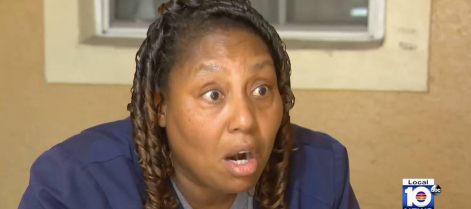 Loretta Bayliss speaking on the news about her fines and being reported for code violations numerous times by neighbor