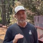 Ward speaking about the home he saved from the Park Fire in California