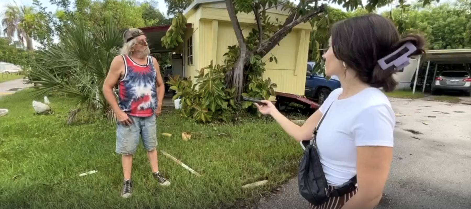 Twin City Mobile Home Community resident James Lawson describes the flooding in the park.