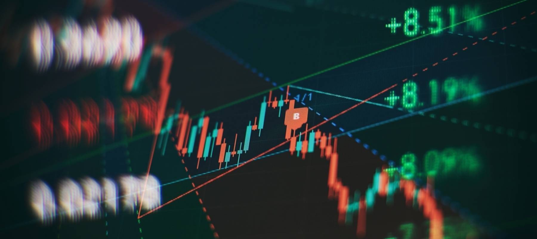 Stock graph going down