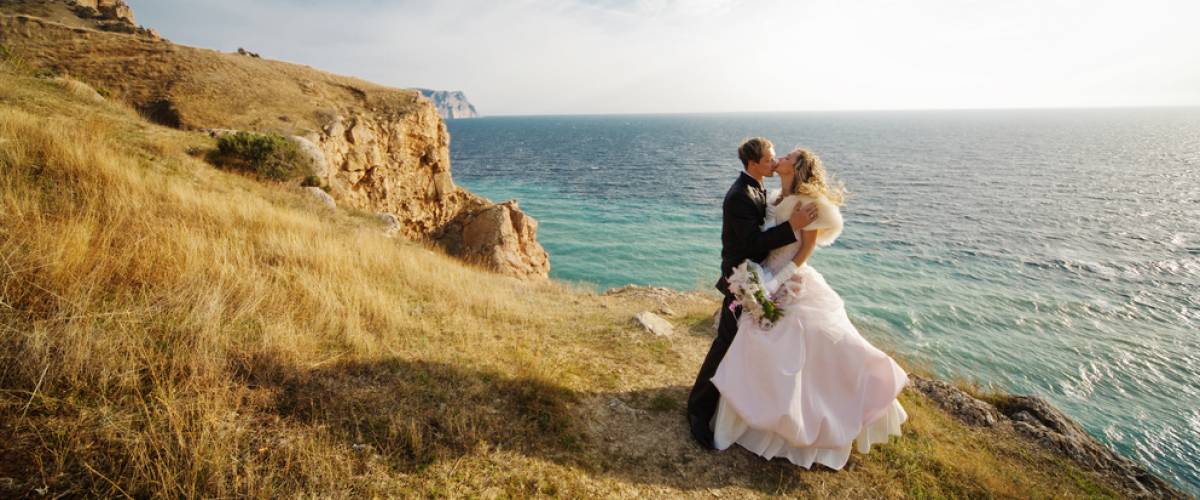 wedding on an ocean resort