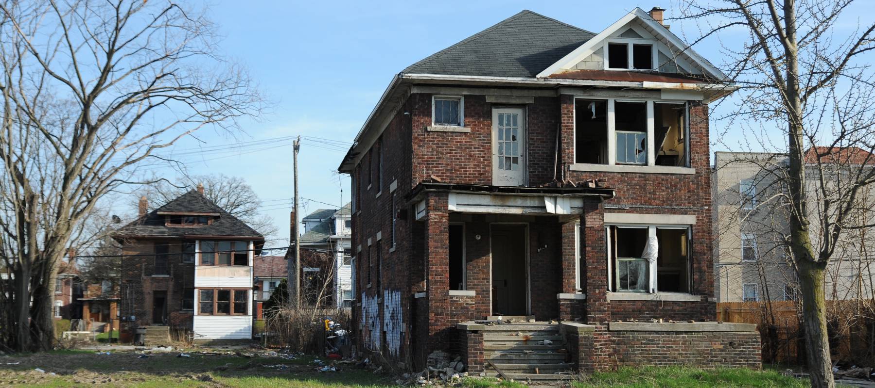 Abandoned properties in Detroit, Michigan, April 13, 2017.
