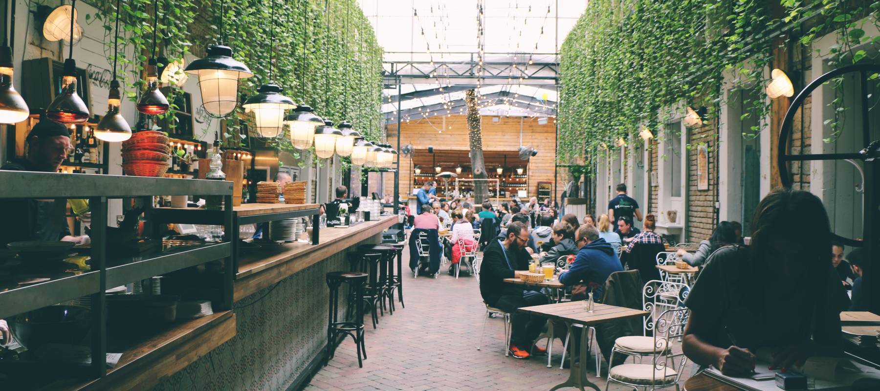 people in a restaurant