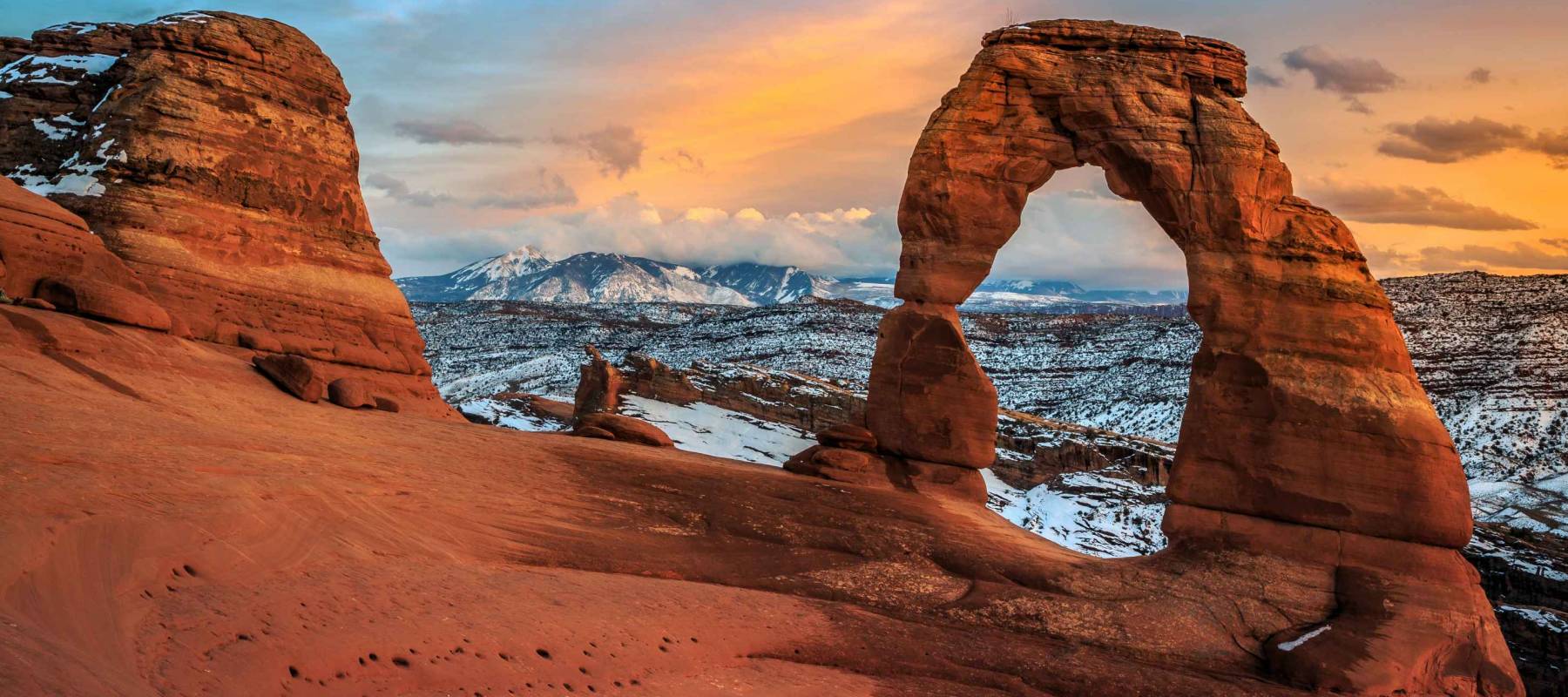 Twilight on Delicate Arch, Arches National Park Utah