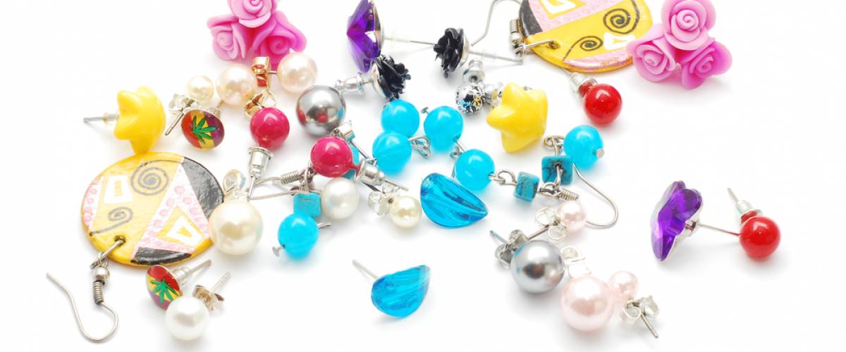 Plastic earrings