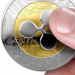 3D rendering of a Ripple XRP coin