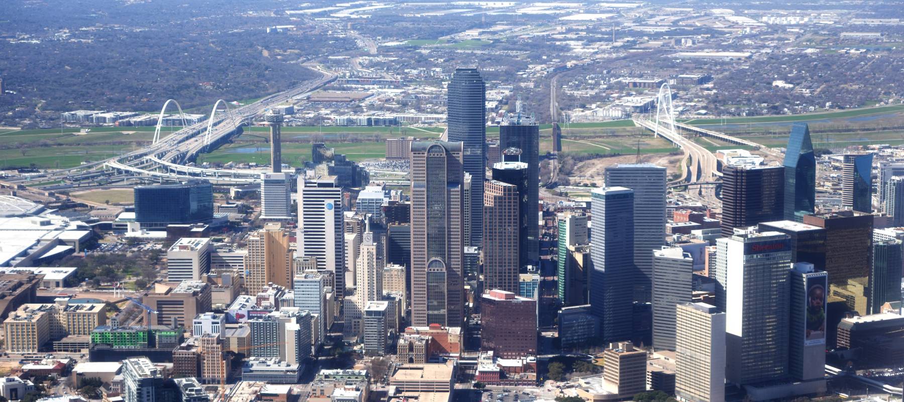 Dallas skyline.