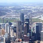 Dallas skyline.
