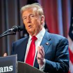 US President-elect Donald Trump speaks during a meeting with House Republicans at the Hyatt Regency hotel in Washington, DC.