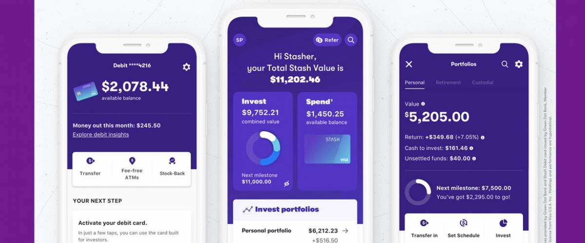 Images of how Stash works