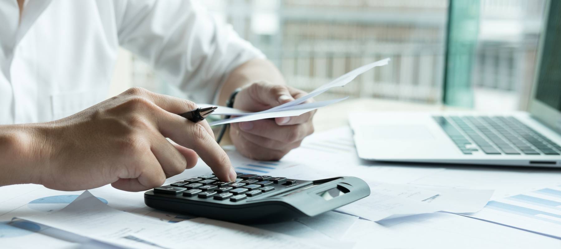 Man doing his taxes