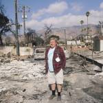 Altadena resident, Gabor Kozinc, on his property where his house burned down in the Eaton Fire, in Altadena, CA on January 17, 2025