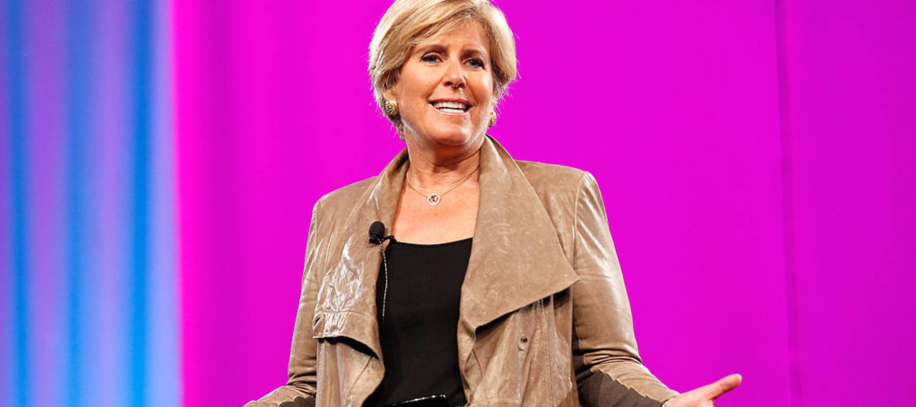 Suze Orman speaks onstage at the Los Angeles Convention Center