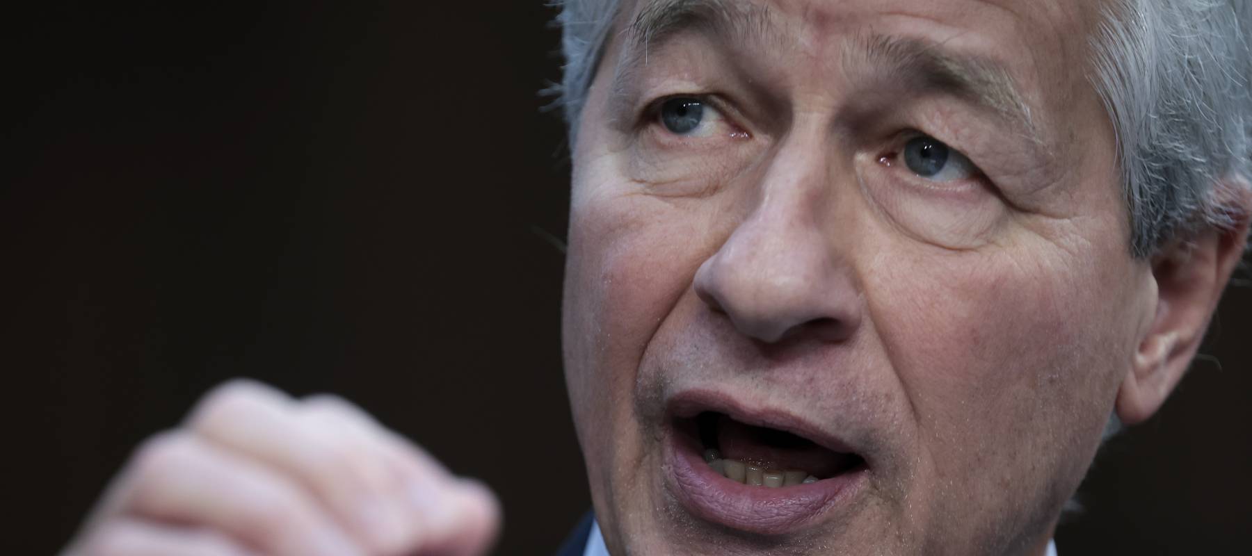 Jamie Dimon, CEO of JPMorgan Chase, testifies during a Senate Banking Committee hearing at the Hart Senate Office Building in Washington, D.C., Dec. 6, 2023.