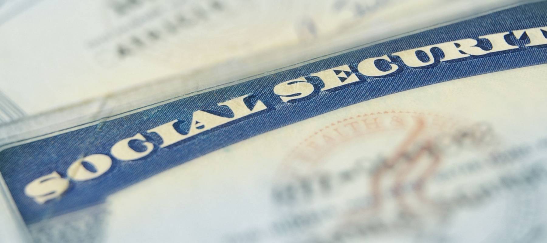 Closeup of Social Security cards and W2 wage form