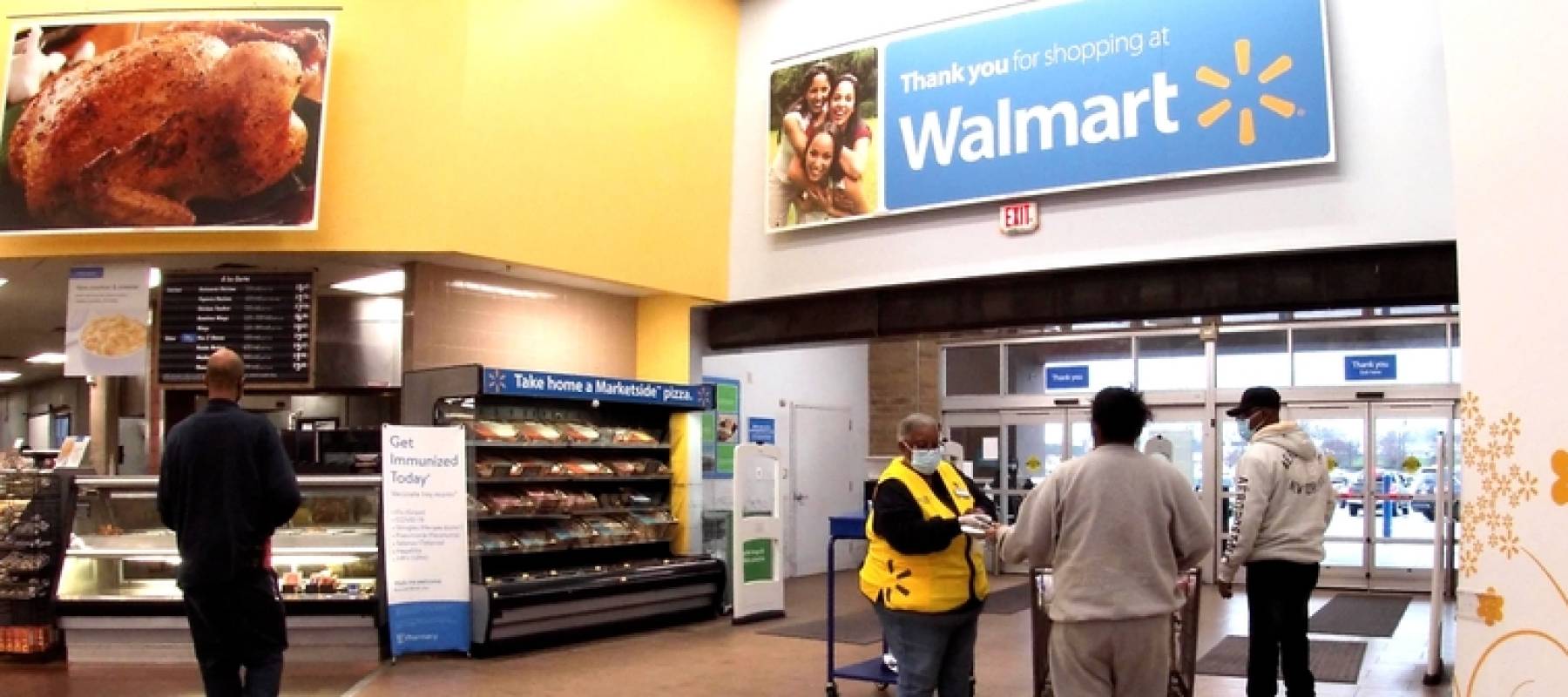 Shoppers at Walmart in Georgia.