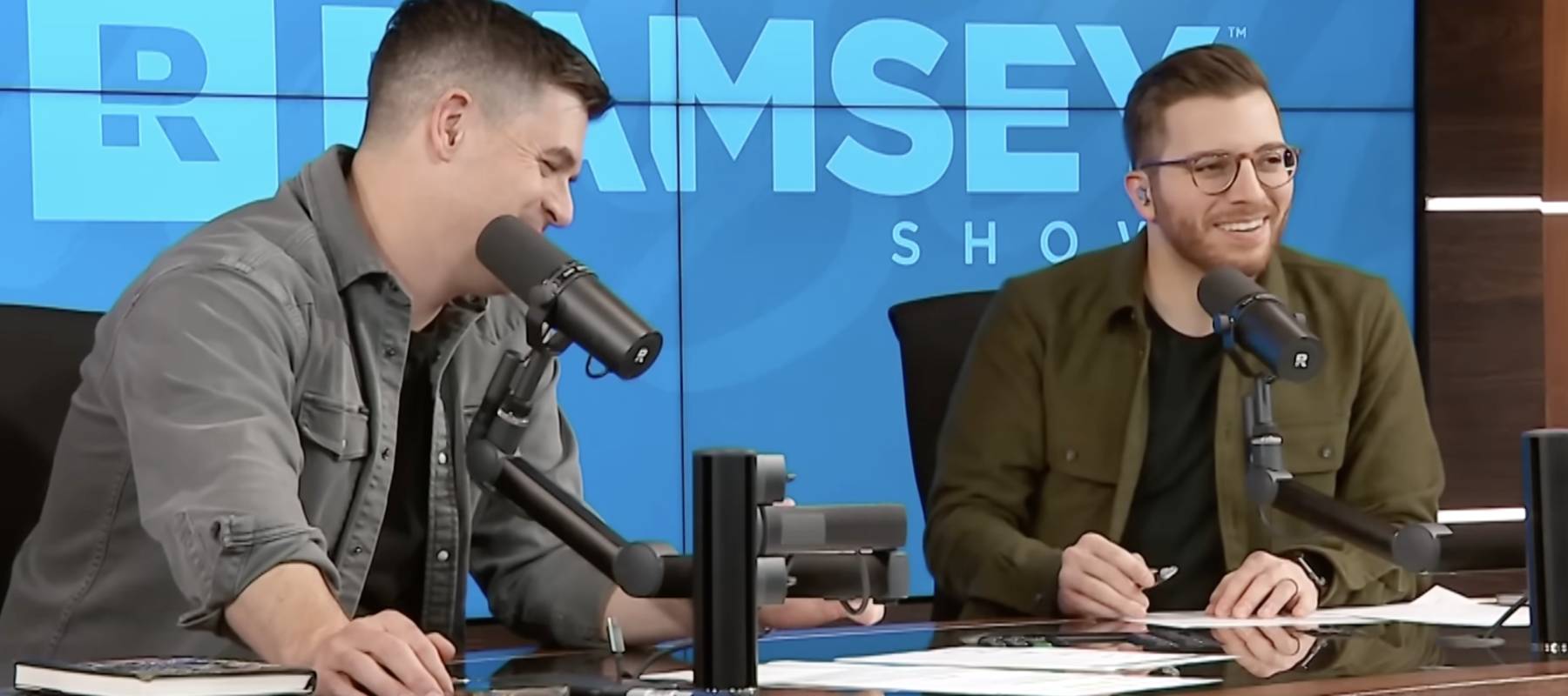 Caller's successful investment surprises co-hosts.