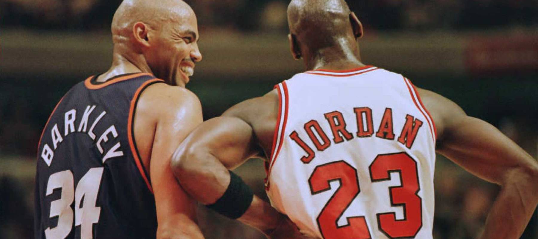 Charles Barkley and Michael Jordan