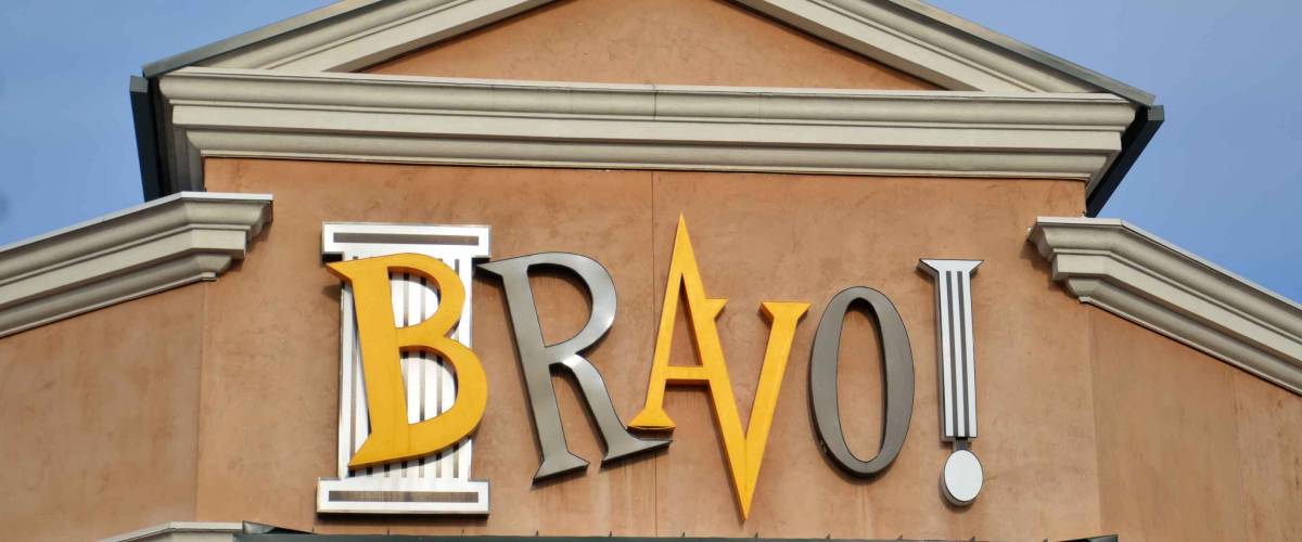 DEARBORN, MI - DECEMBER 21:  Bravo!, whose Fairlane Mall store logo is shown on December 21, 2014, has about 90 restaurants.