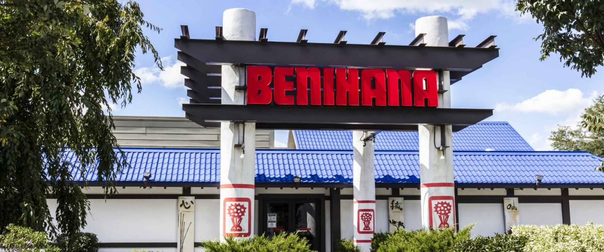 Indianapolis - Circa September 2016: Benihana Japanese Teppanyaki Restaurant. Benihana Offers Theatrically Prepared Food at Your Table II
