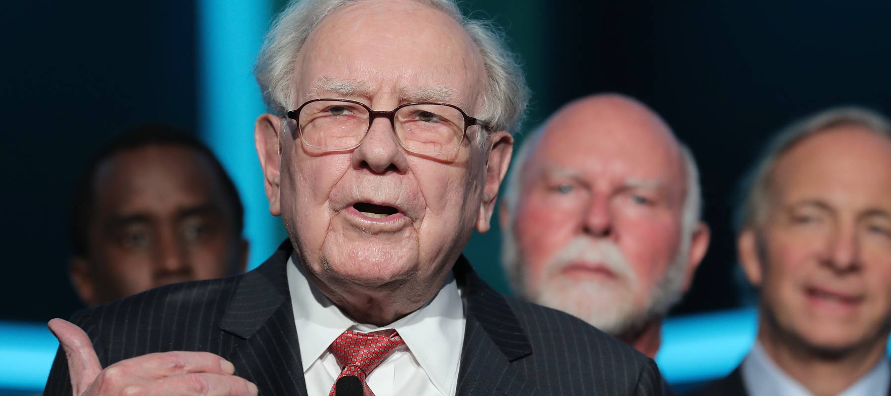 Philanthropist Warren Buffett speaks during the Forbes Media Centennial Celebration at Pier 60 on September 19, 2017 in New York City.