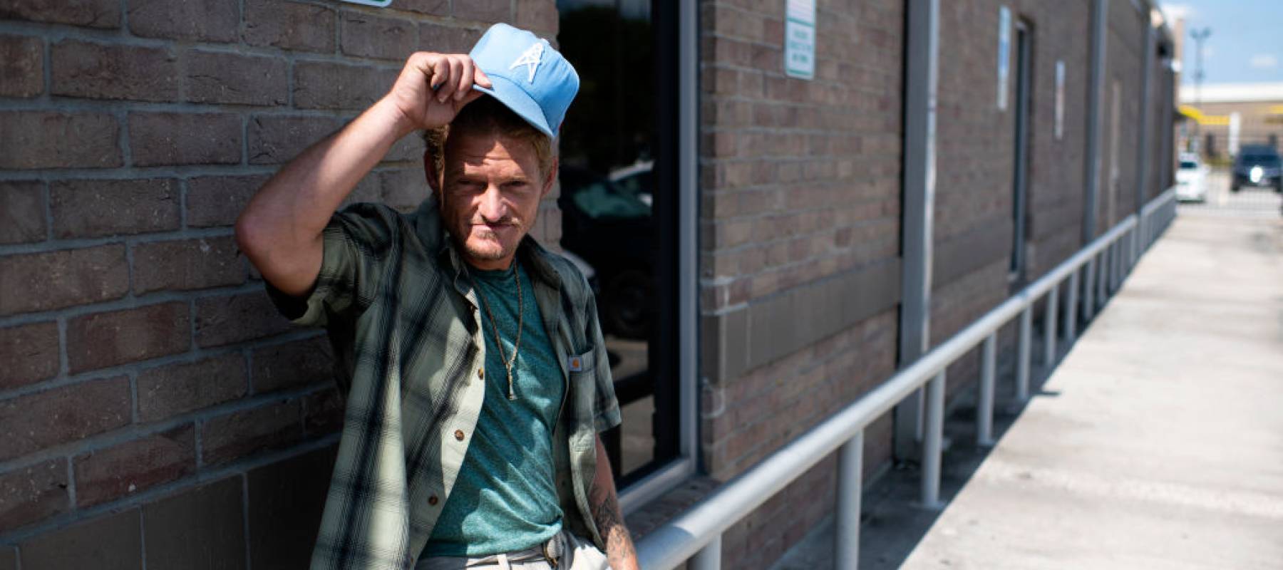David Free poses for a portrait at a Social Security office in Houston, Texas on July 14, 2022.