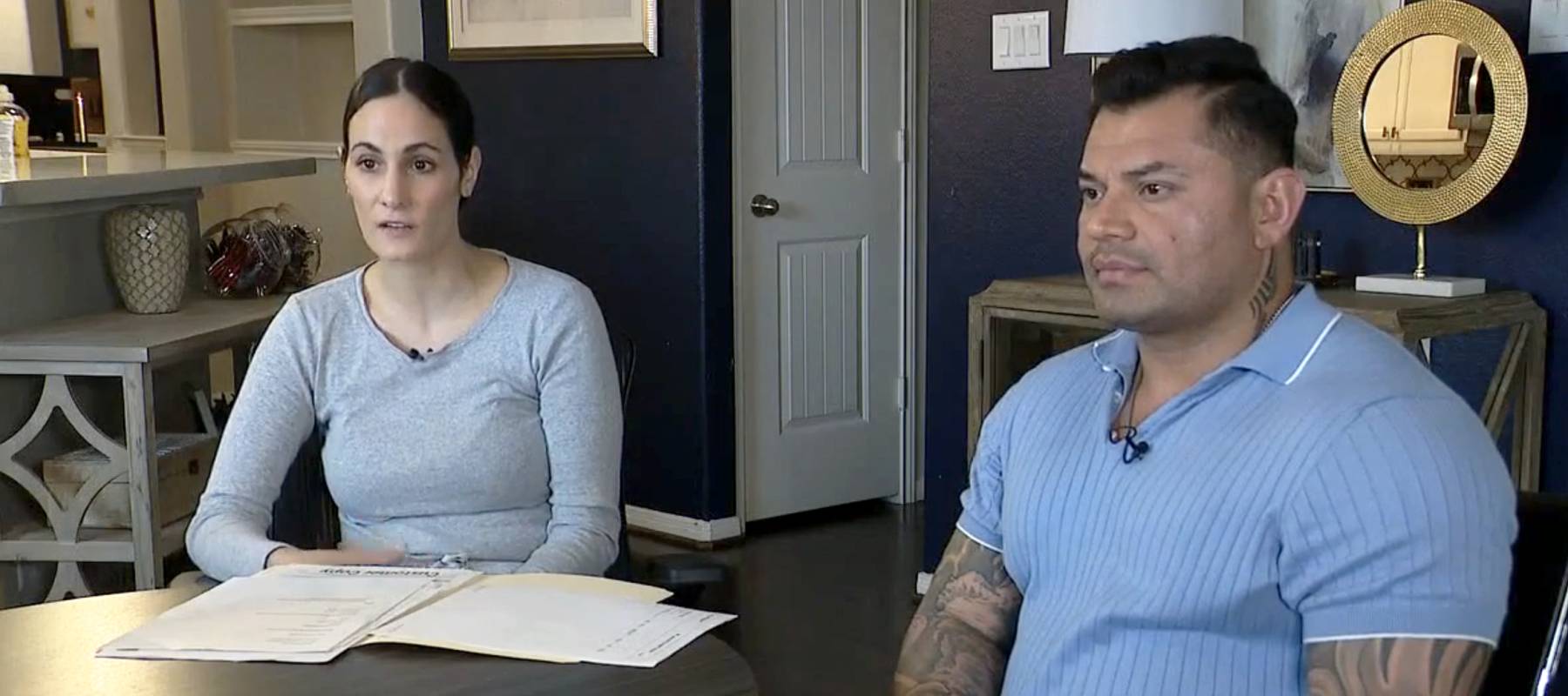 Amanda and Jose Vasquez discuss their frustrations with their bank Wells Fargo.