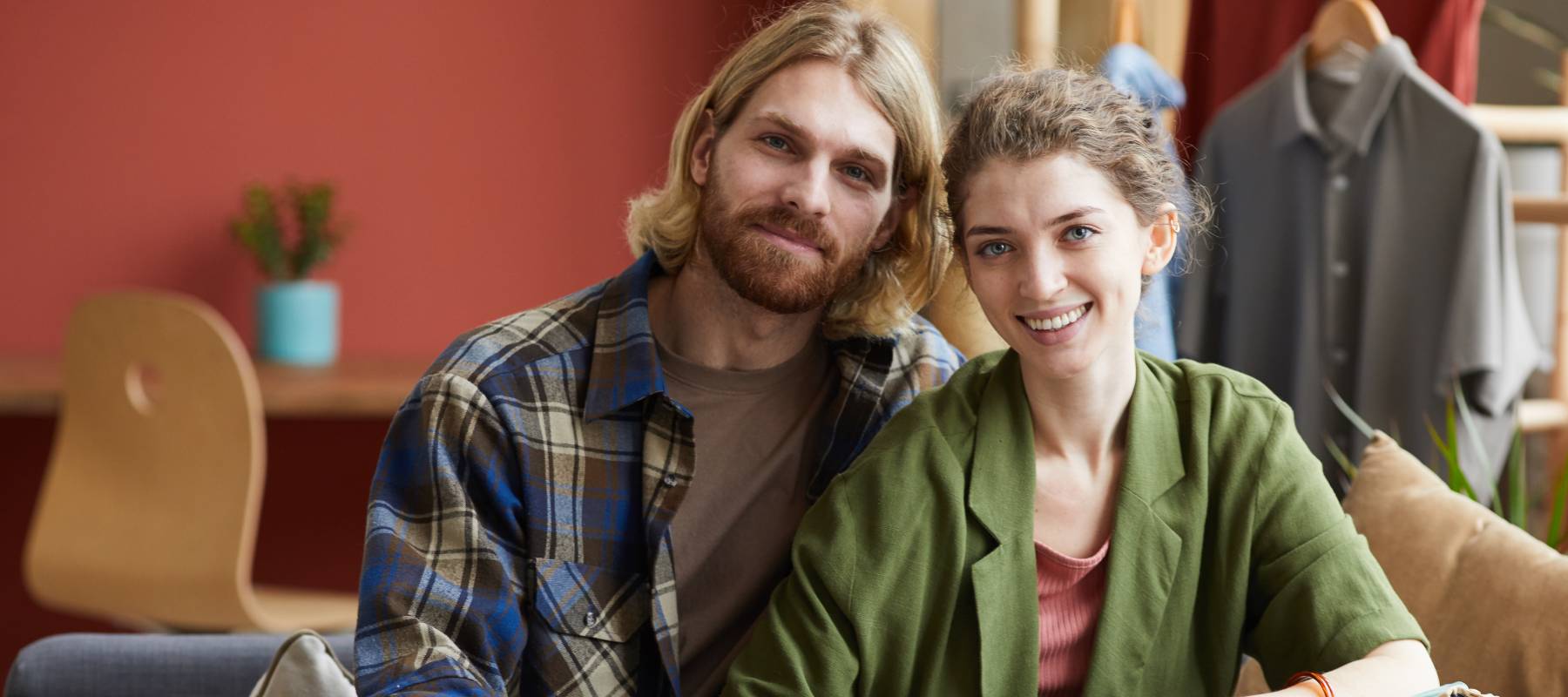 A young couple.