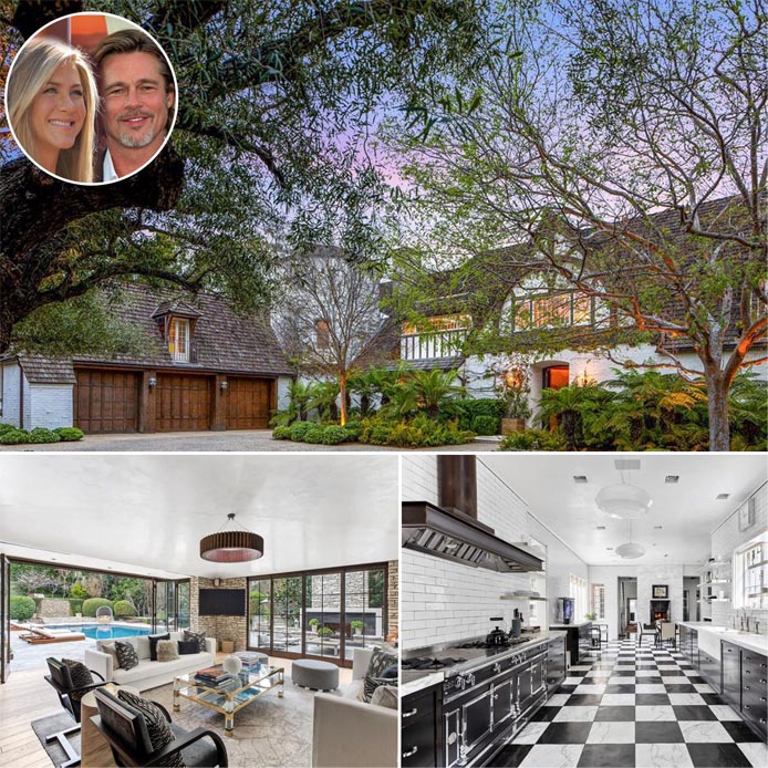 Brad Pitt and Jennifer Aniston's French Normandy revival mansion