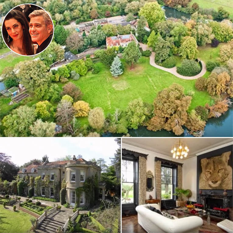 George and Amal Clooney's mansion in England