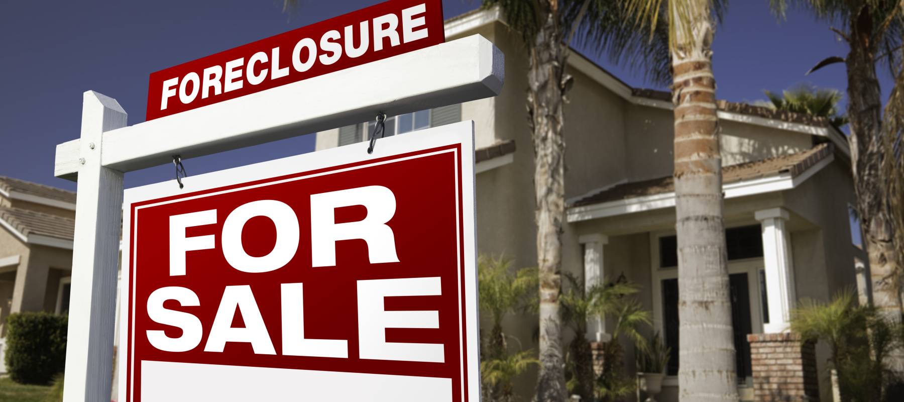 A foreclosed on home for sale.