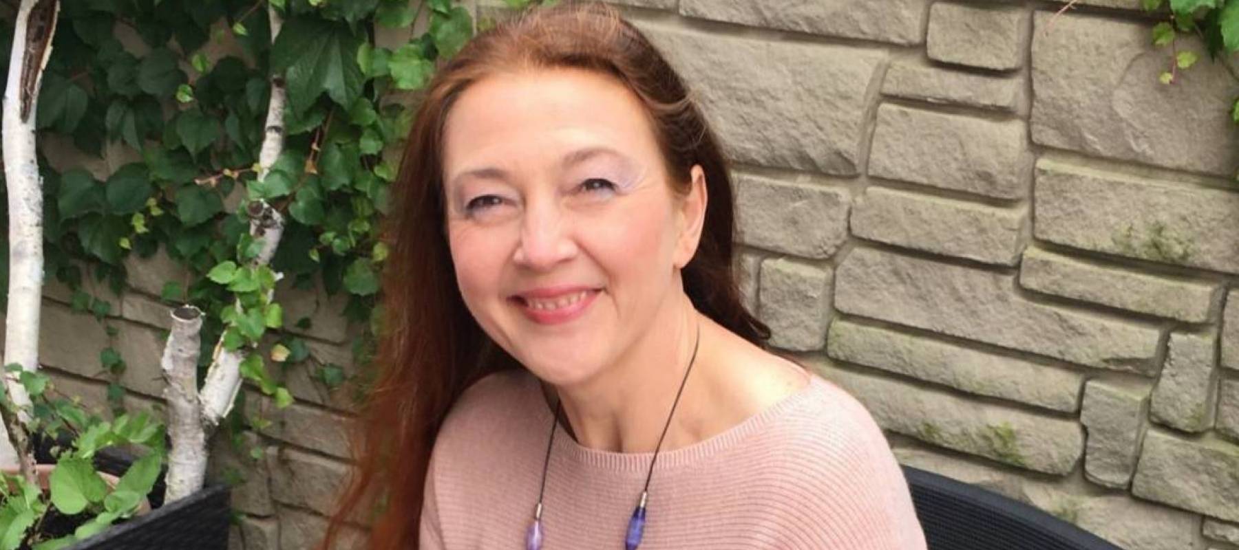 Divorced woman smiling