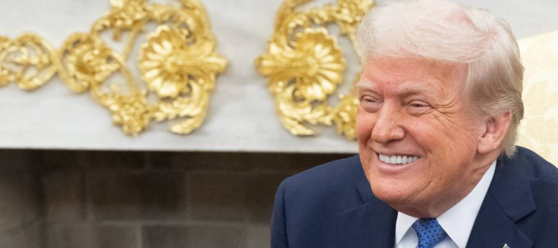 President Donald Trump in the Oval Office of the White House on April 24, 2025.