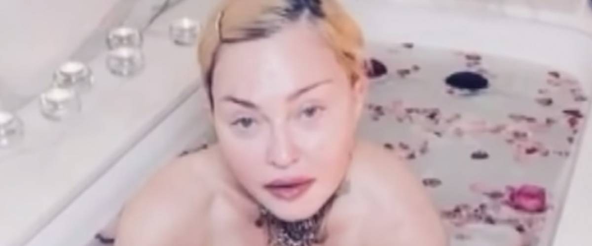 Madonna in the tub
