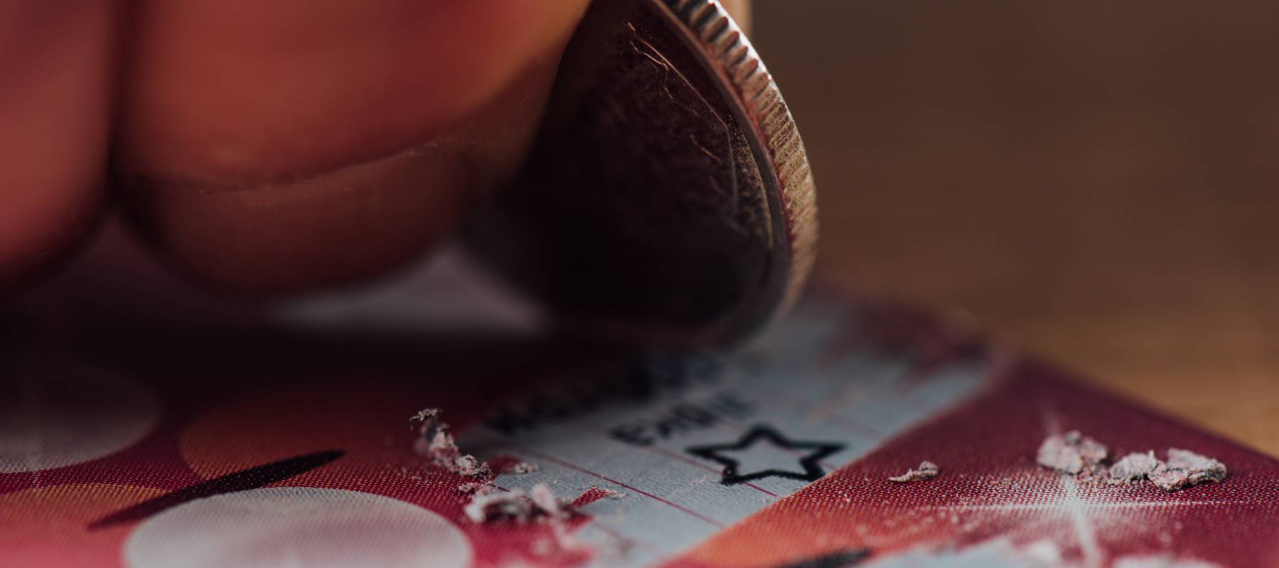 A lottery scratc ticket.