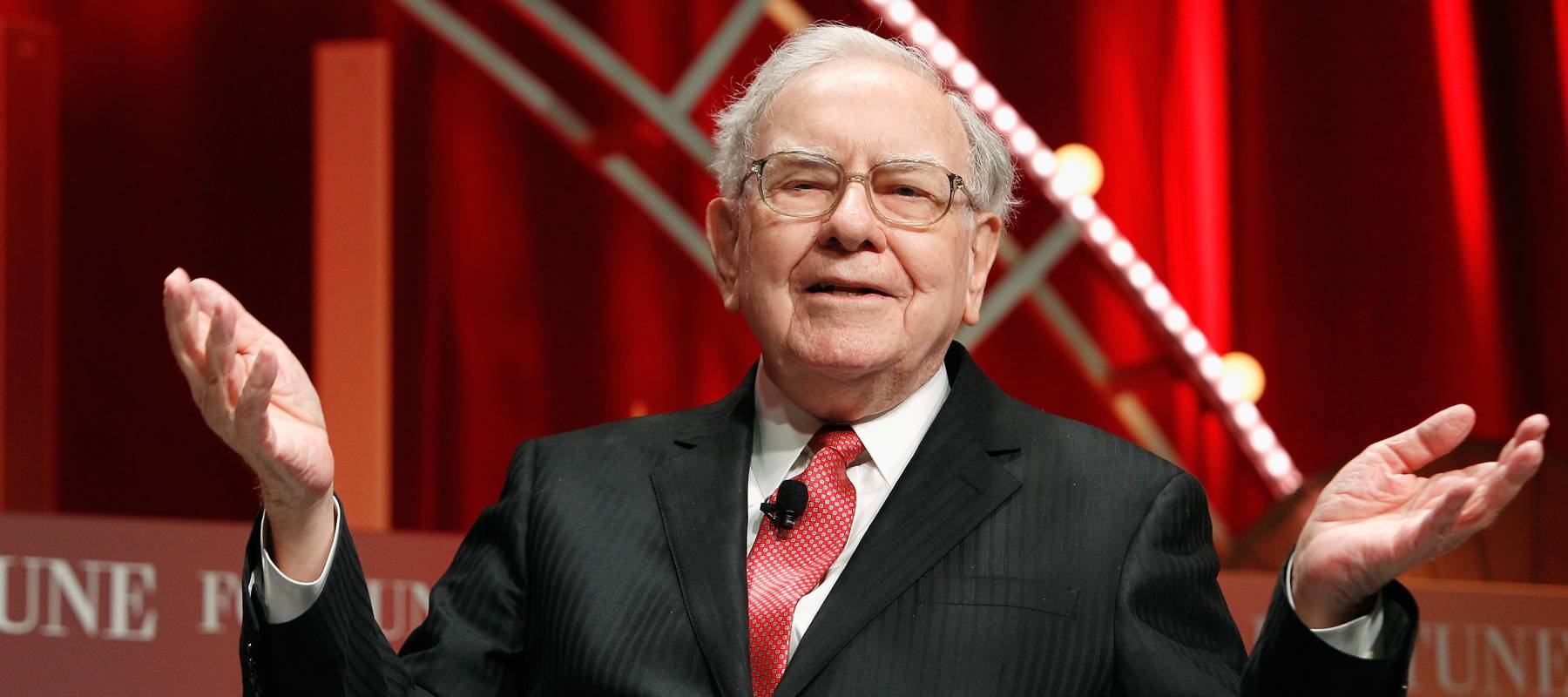 Warren Buffett speaks onstage during Fortune's Most Powerful Women Summit in Washington, D.C., Oct. 13, 2015.