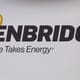 Enbridge Inc. says the Canada Energy Regulator has approved a tolling deal for its Mainline pipeline system. The Enbridge logo is shown at the company's annual meeting in Calgary on May 9, 20