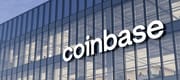 Coinbase Signage Logo on Top of Glass Building