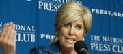Financial adviser, author, and TV personality Suze Orman speaks at a press conference at the National Press Club in Washington, DC