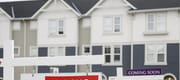 Houses for sale are shown in a new subdivision in Airdrie, Alta., Friday, Jan. 28, 2022. 