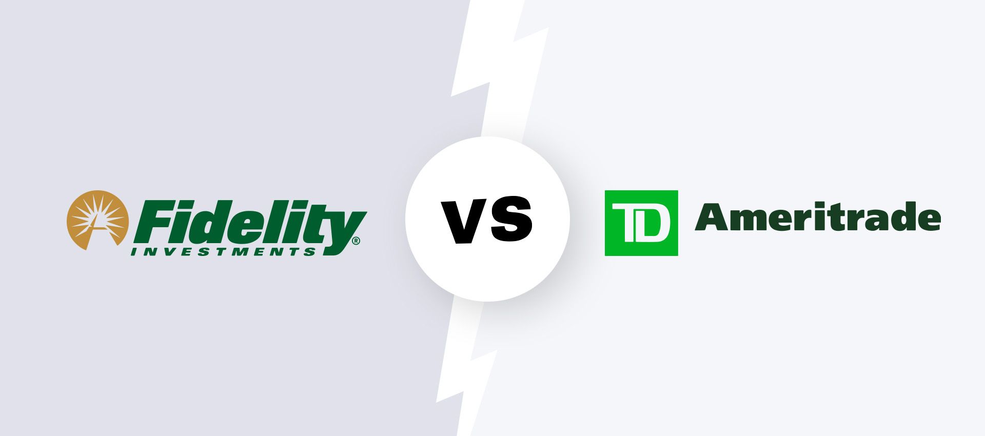 Fidelity investments logo vs. TD Ameritrade logo