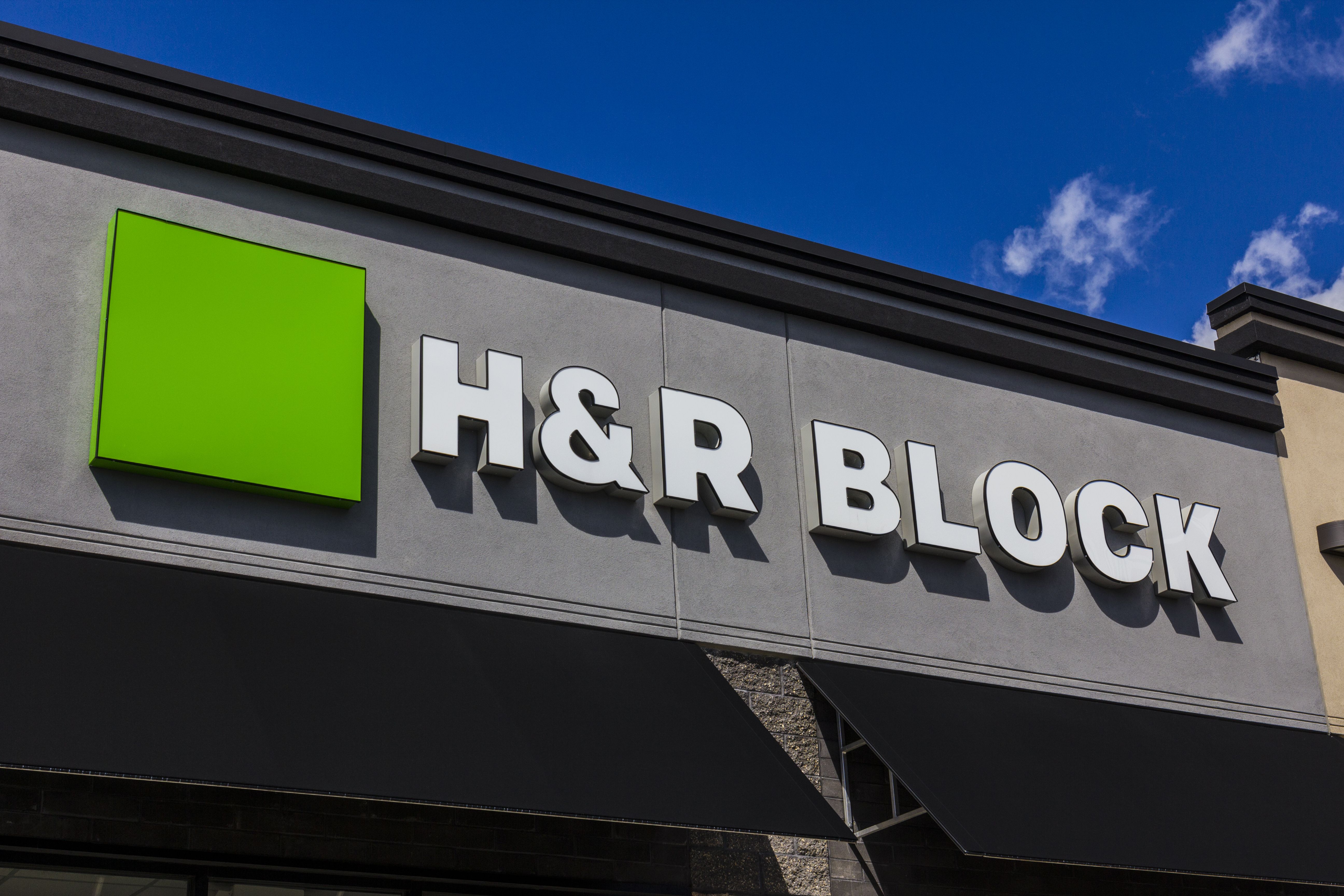H&R Block retail tax office in Etobicoke, Toronto, Canada