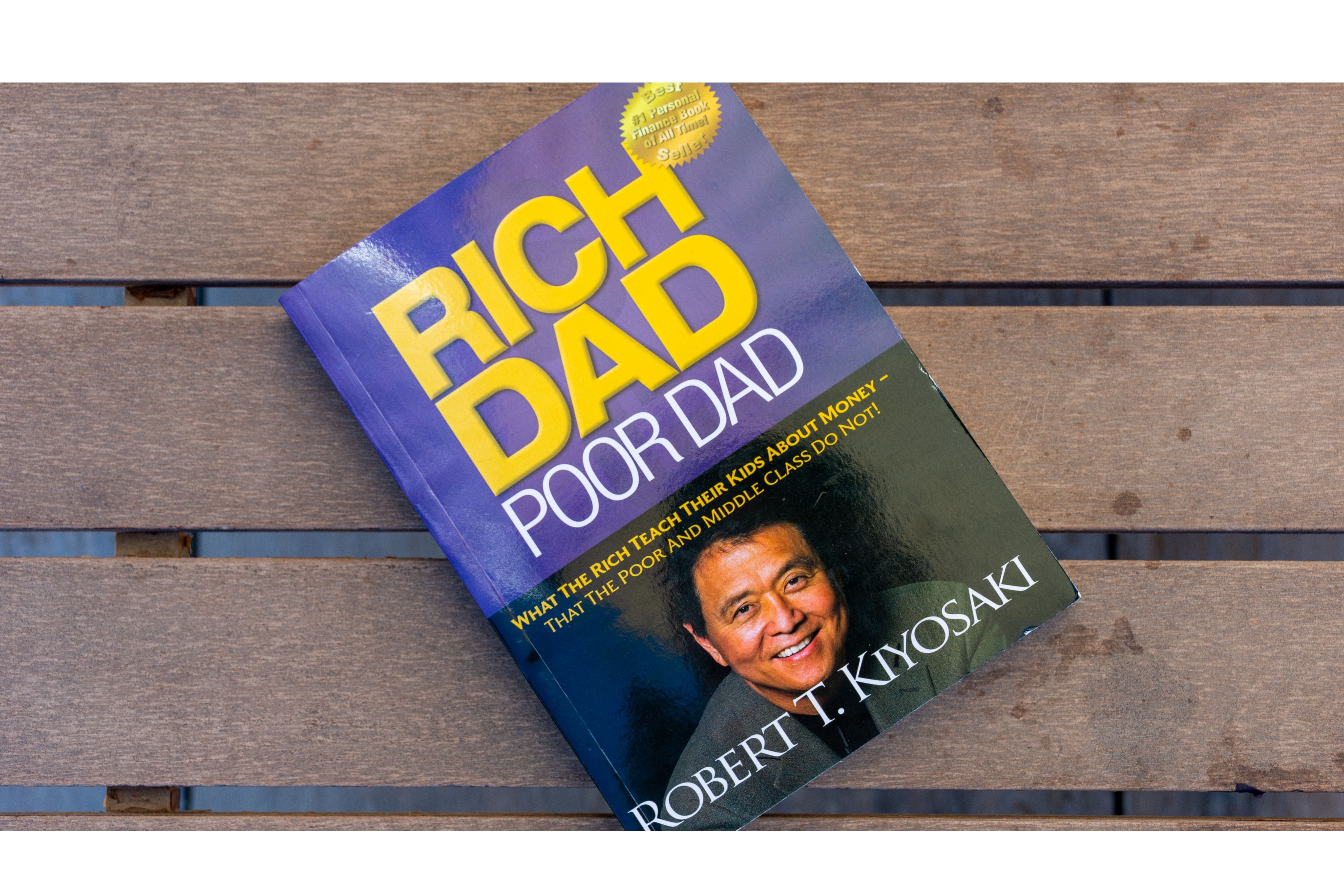 An image of the book, 'Rich Dad, Poor Dad' by Robert Kiyosaki