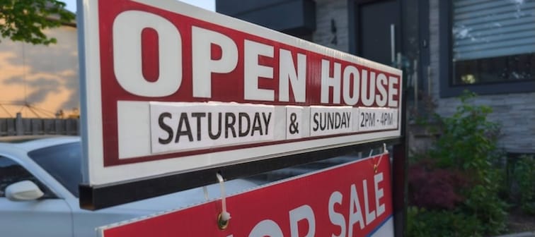 For sale open house sign